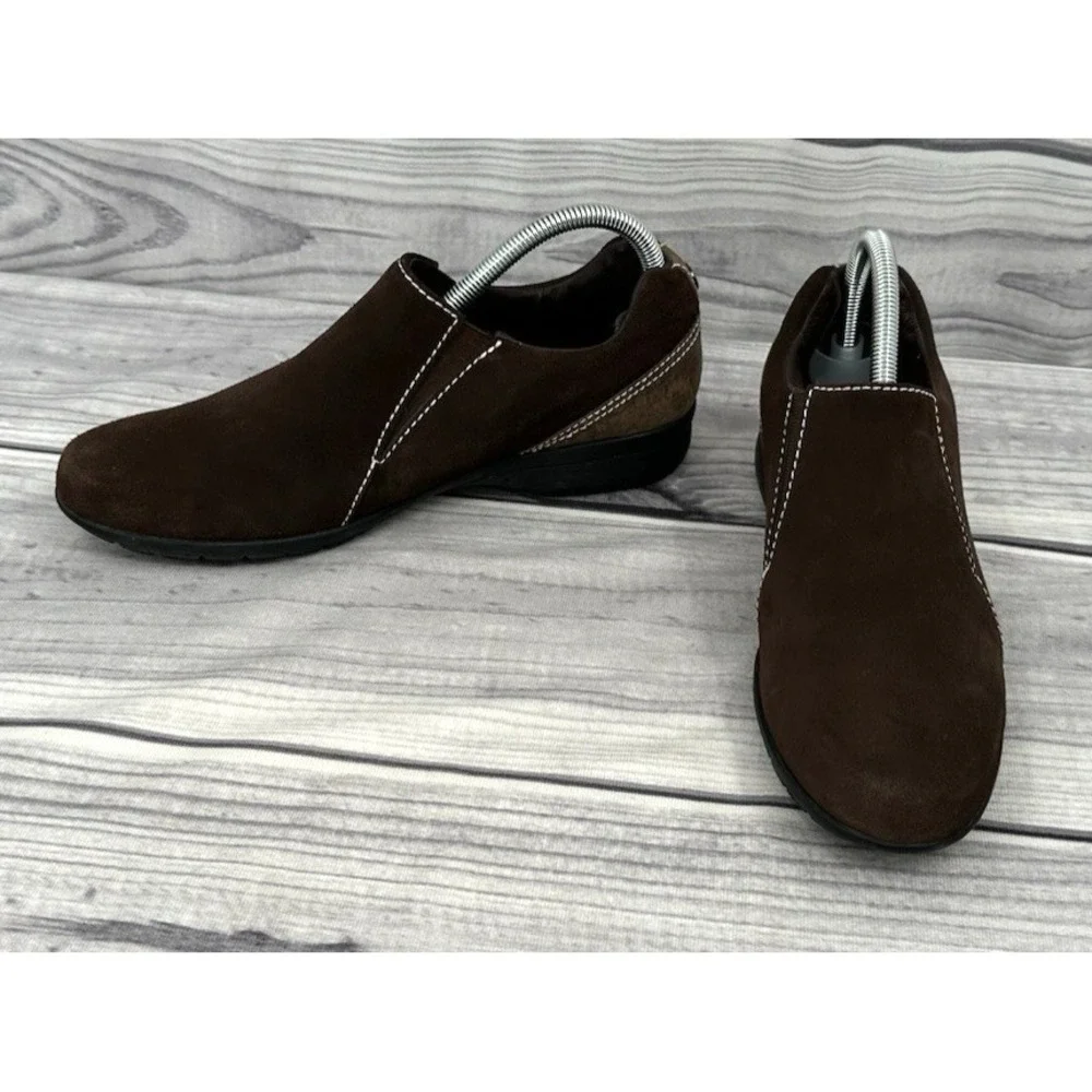 COLE‎ HAAN BROWN SUEDE WATERPROOF LOAFER SHOES Women's Size 9.5 B